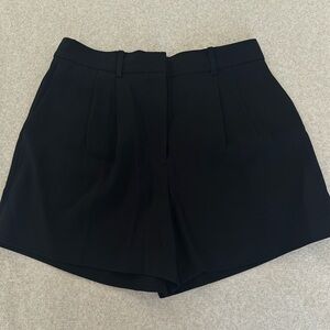 Aritzia Black High-Waist Tailored Shorts NWT